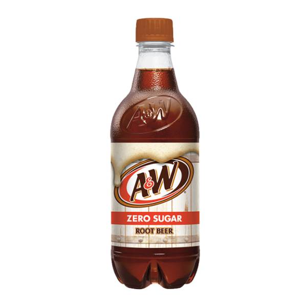 A&W Zero Sugar Rootbeer 20oz