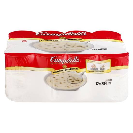 Campbell's Cream Of Mushroom Soup (12 x 284 ml)