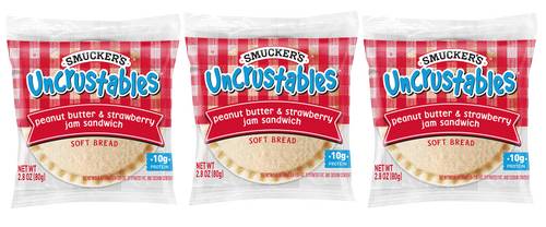 3ct Smucker's Frozen Uncrustables PB & Strawberry on Wheat 2.6oz