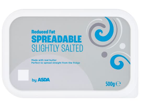 ASDA Reduced Fat Spreadable Slightly Salted Butter (500g)