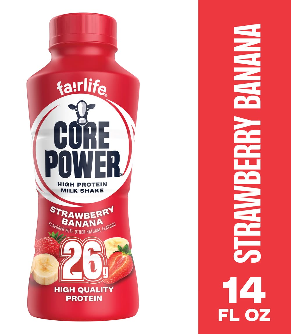 Core Power High Protein Milk Shake, Strawberry Banana (14 fl oz)
