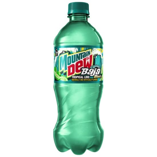 Mountain Dew Baja Blast 20 oz Bottle