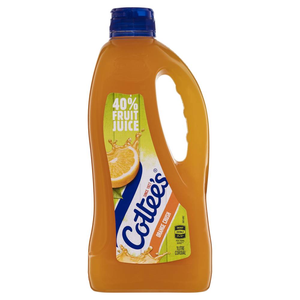 Cottee's Cordial Orange Crush Juice Delivery Near Me Order Online