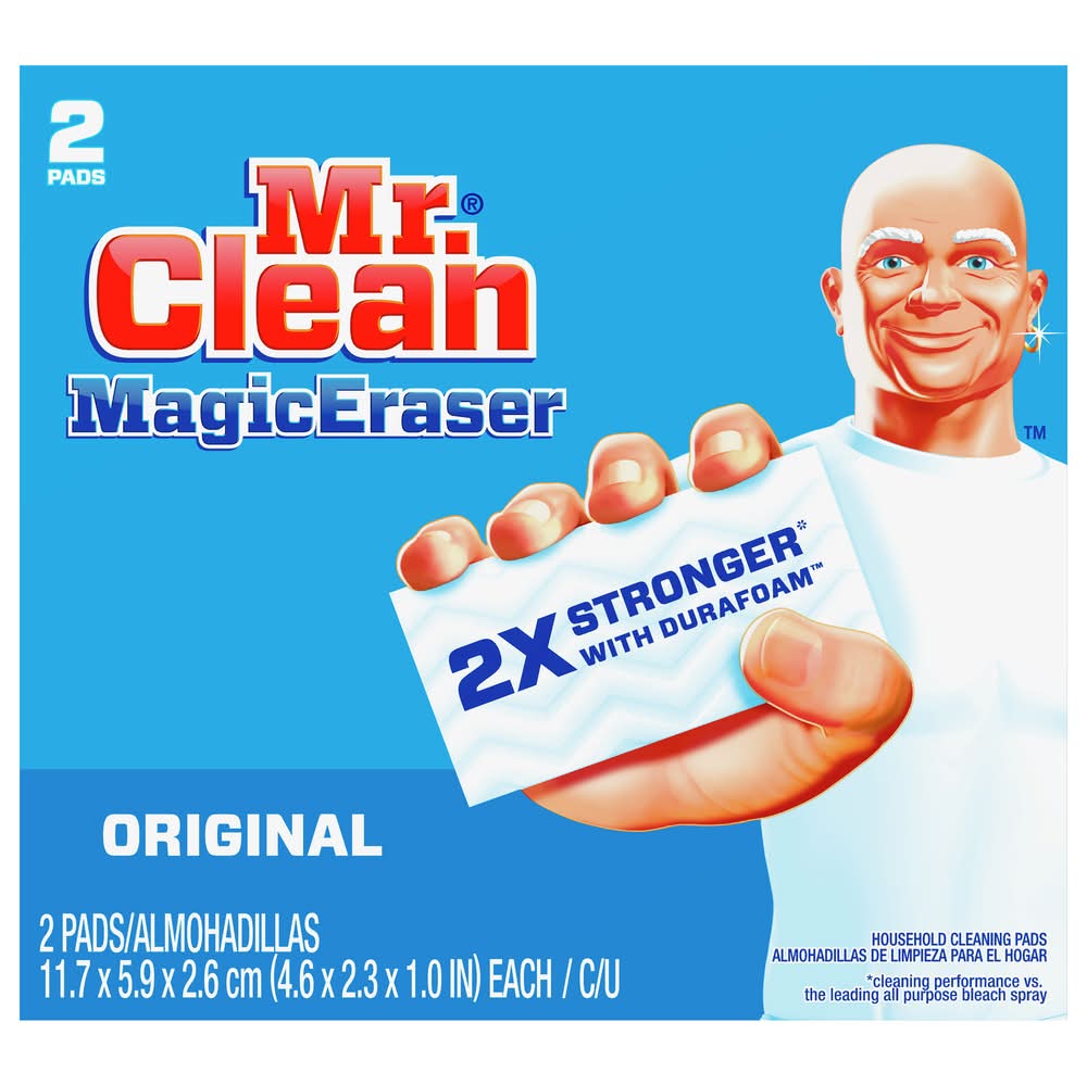 Mr. Clean Magic Eraser Cleaning Pads With Durafoam (0.1 lbs, 2 ct)