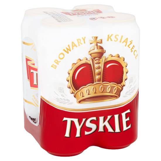 Tyskie Beer (4 pack, 500 ml)