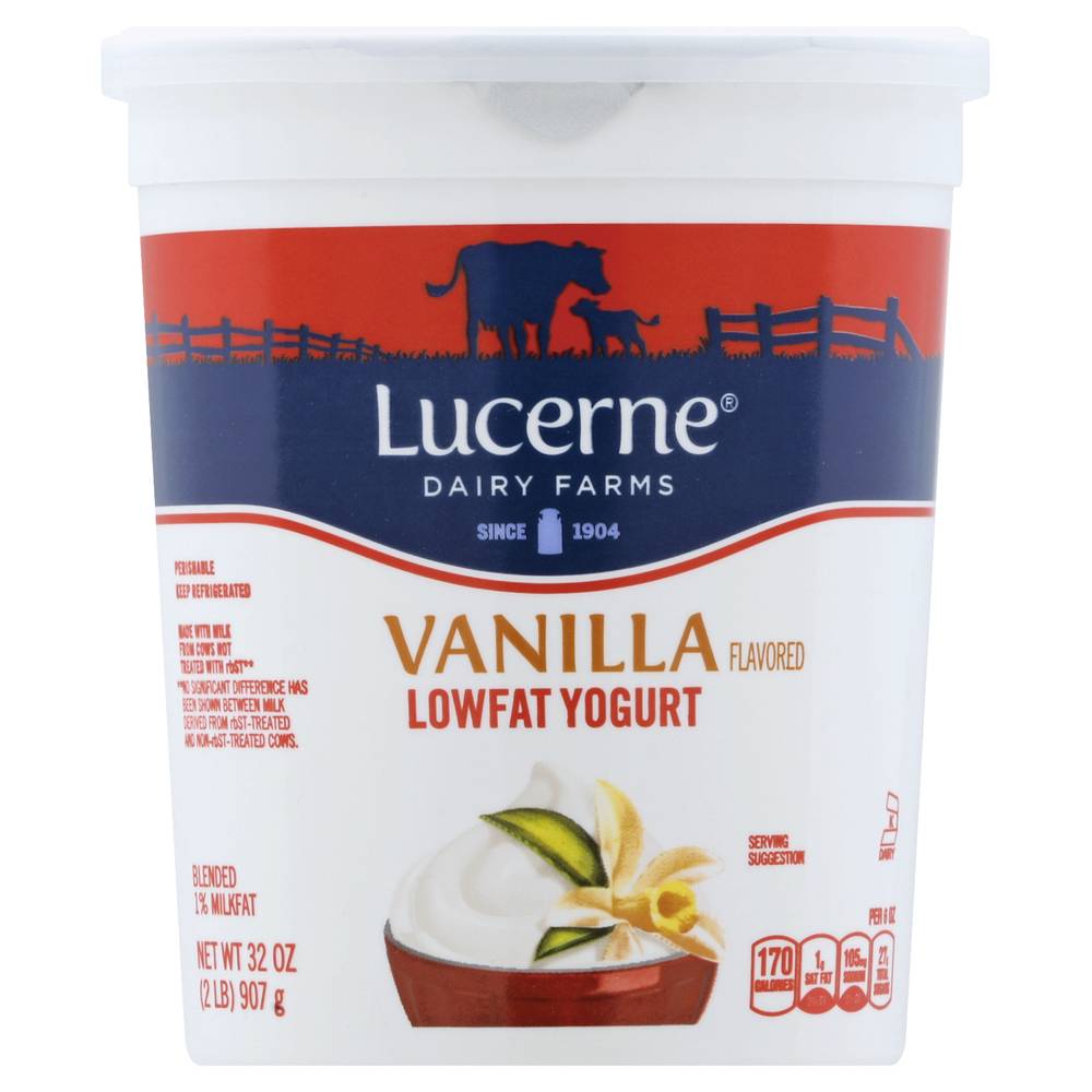 Lucerne Vanilla Flavored Lowfat Yogurt (32 oz)