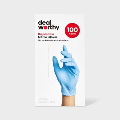 Dealworthy Nitrile Disposable Gloves (100 ct)