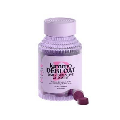 Lemme Debloat Daily Digestive Gummies, Blackberry (60 ct)