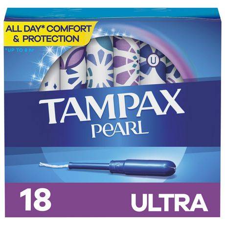 Tampax pearl tampons avec tresse anti-fuite niveau ultra absorption non parfumés (female) - tampax pearl plastic ultra unscent tampon (100 g)