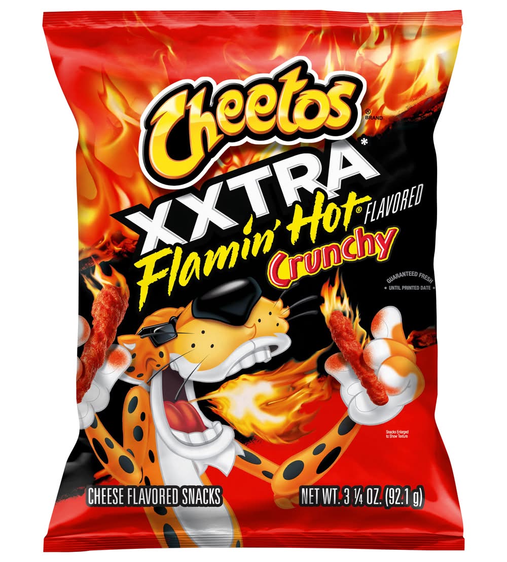 Cheetos Crunchy Cheese Snacks, Xxtra Flamin' Hot (3.25 oz)