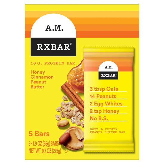 Rxbar Honey Cinnamon Peanut Butter Protein Bars (honey cinnamon peanut butter)