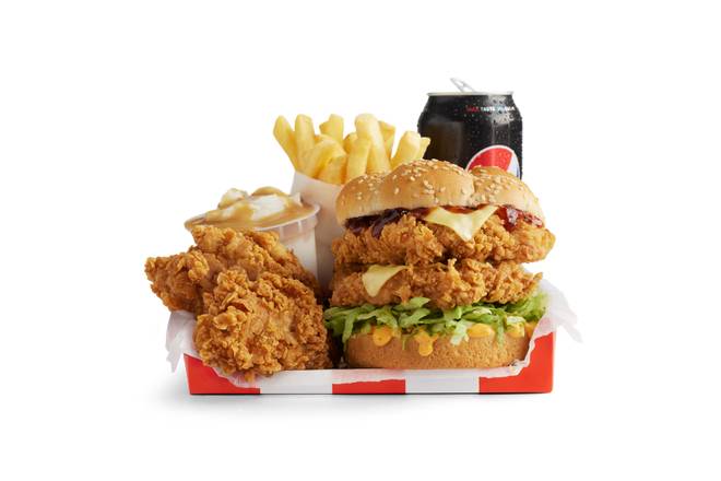 Zinger Stacker® Burger Box Hot & Crispy
