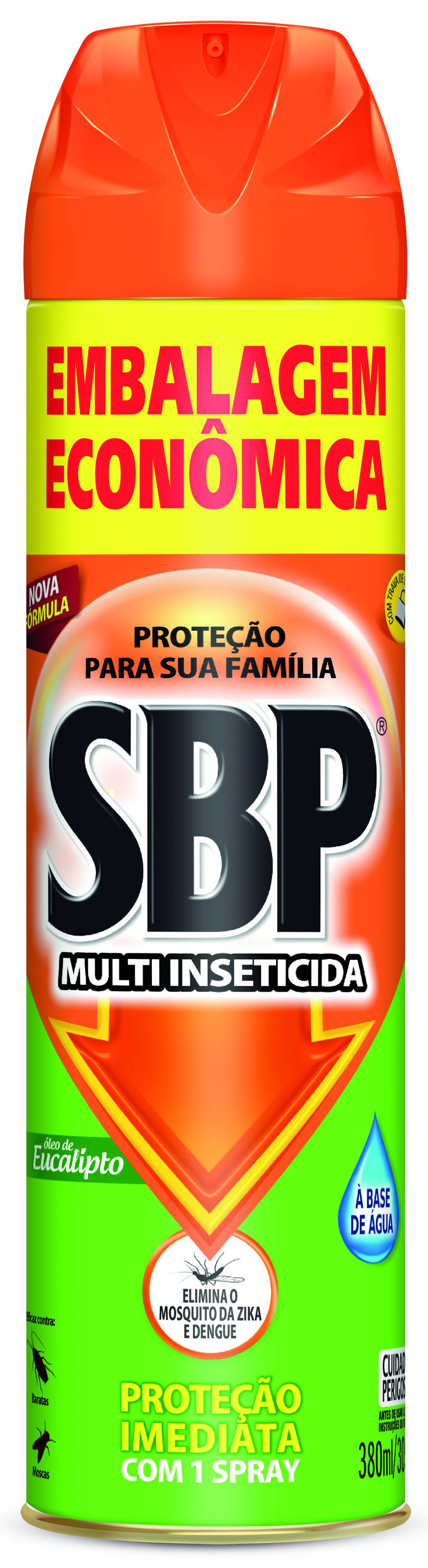 Sbp multi inseticida aerosol óleo de eucalipto embalagem econômica (380 ml)