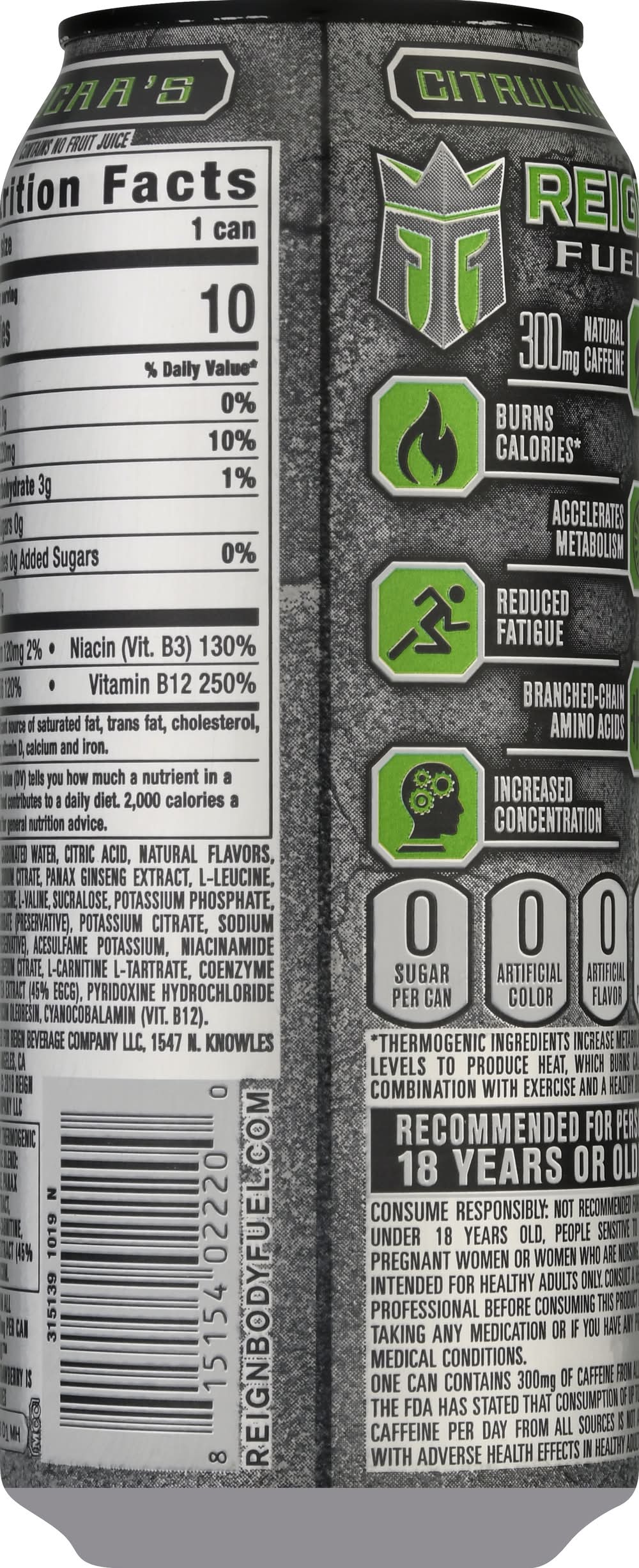 does reign have l carnitine Euxeed