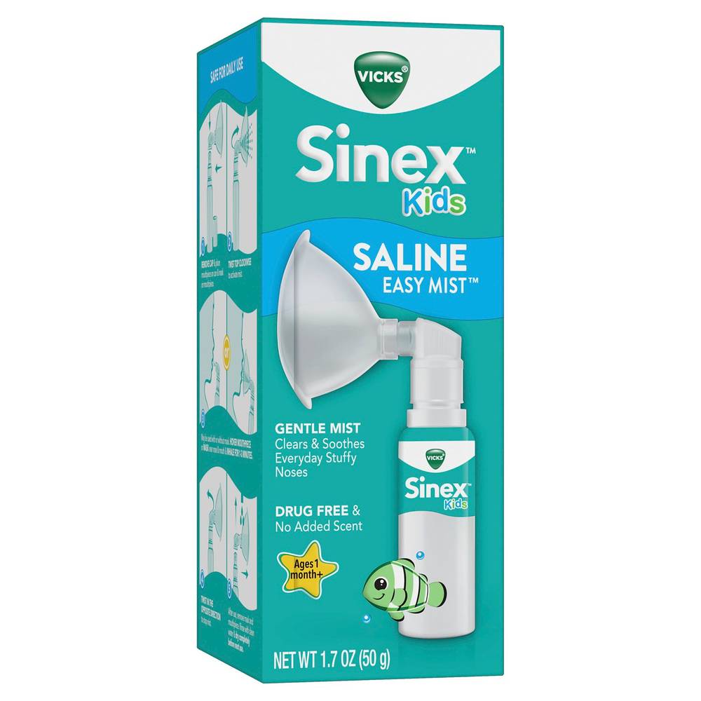 Sinex Kids Saline Easy Mist Nasal Spray Kit