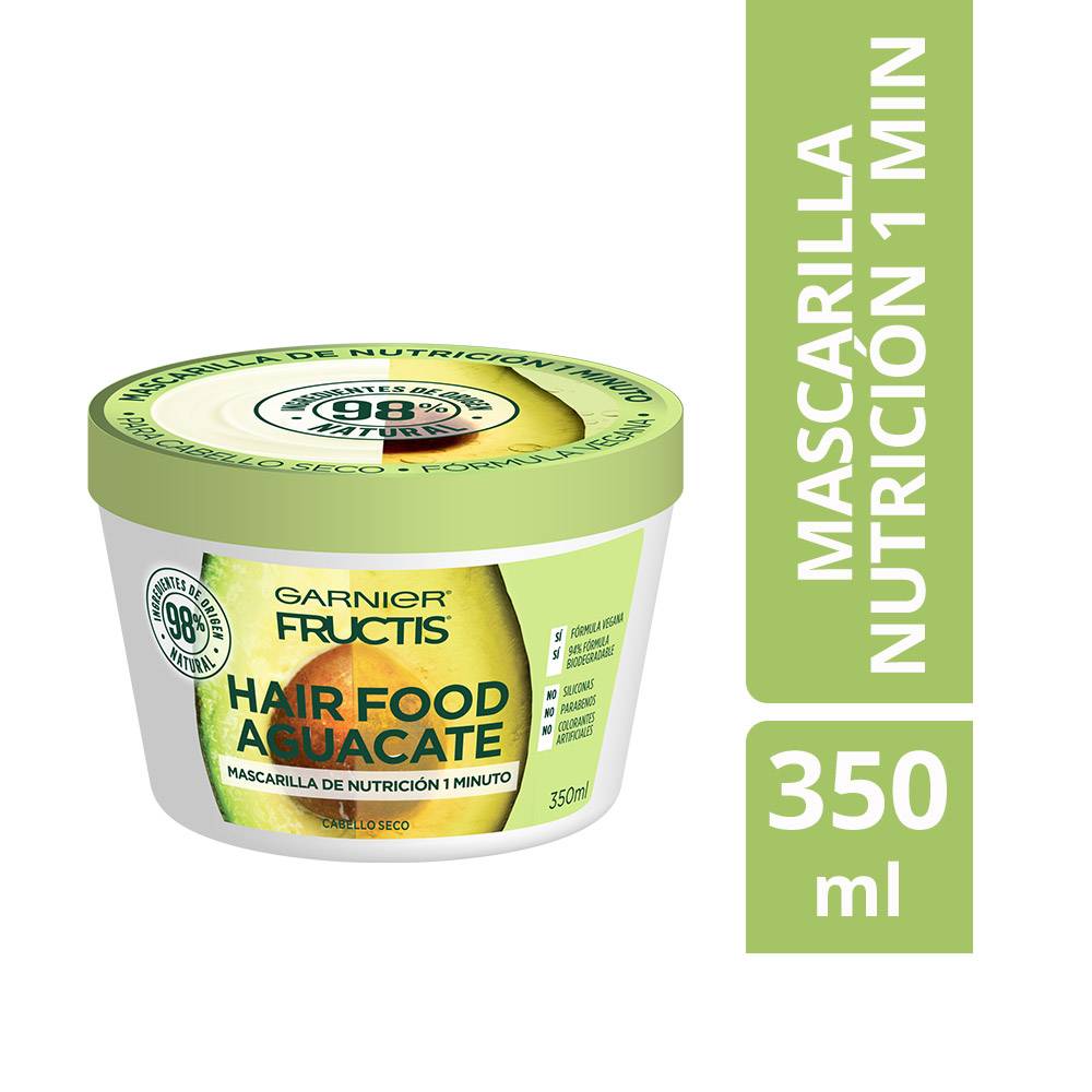 Fructis mascarilla hair food aguacate (pote 350 ml)