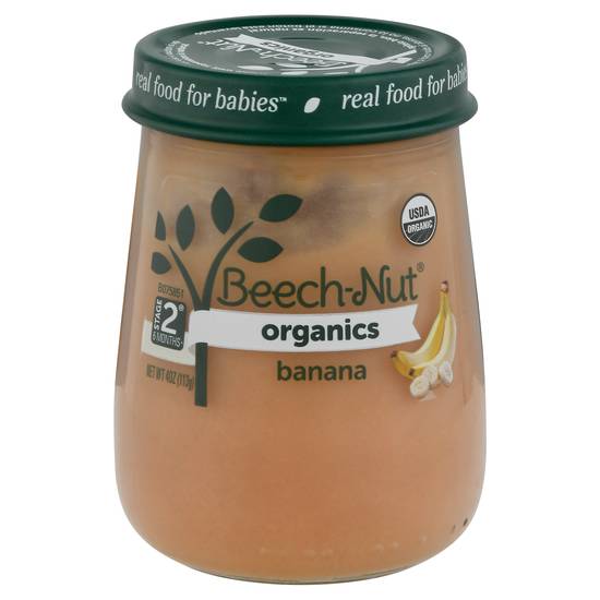 Beech-Nut Organic Banana Baby Food, Stage 2 (4 oz)