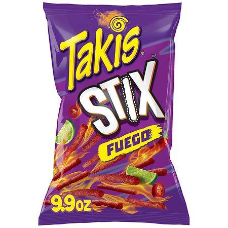 Takis Stix Fuego Corn Sticks Hot Chili Pepper & Lime - 9.9 Oz