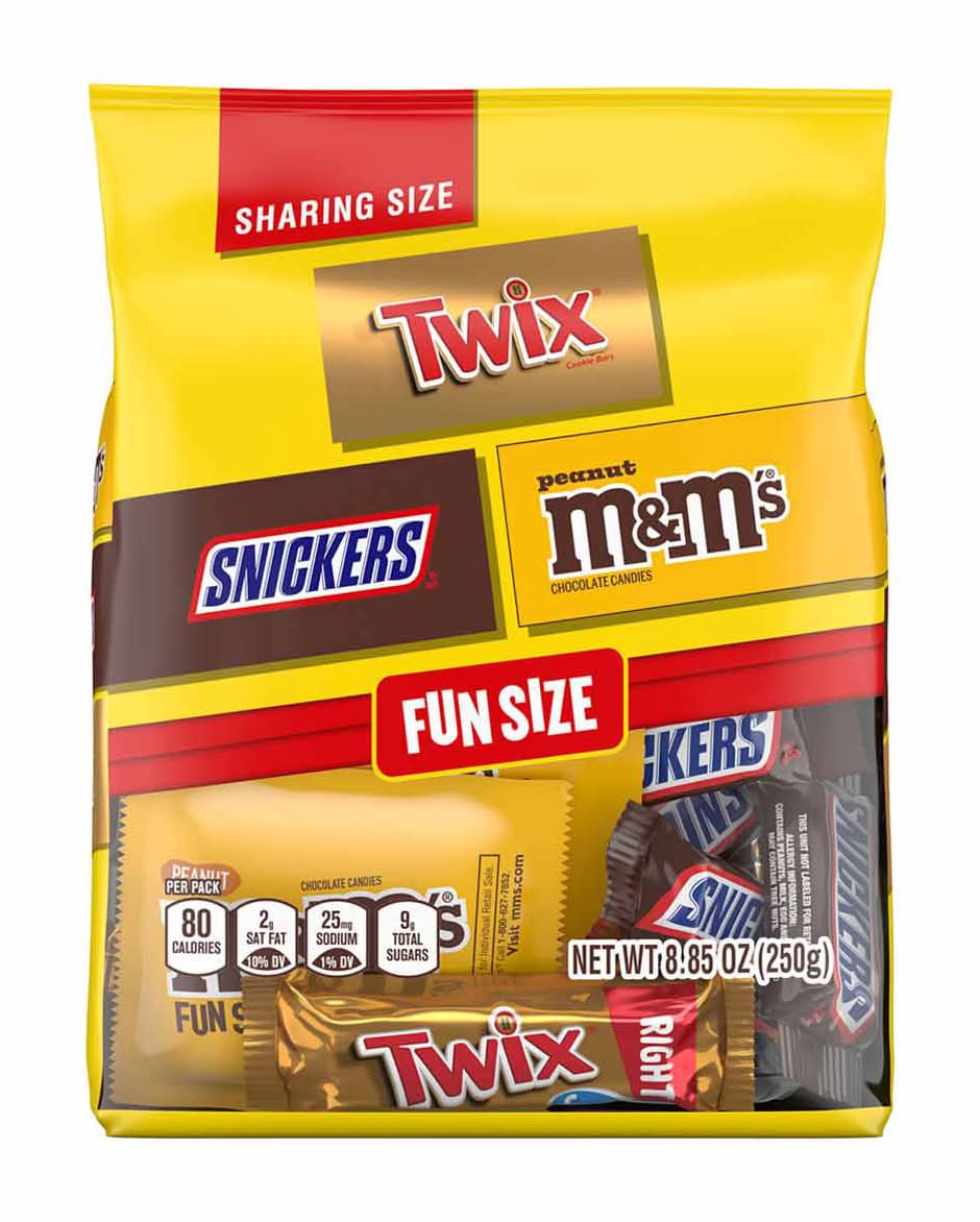 Mars Wrigley Assorted Minis Assorted Chocolate Candy Bars Sharing Size (8.85 oz)