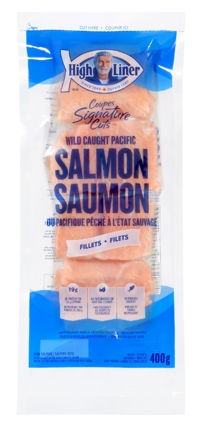 High Liner Coupes Signature Cuts Wild Pacific Pink Salmon Fillets (400 g)