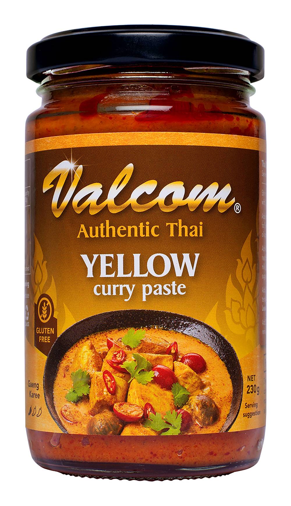 Valcom Authentic Thai Yellow Curry Paste (230g)