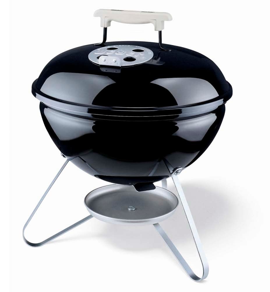 Weber Smokey Joe Silver 147-Sq. in Black Portable Charcoal Grill