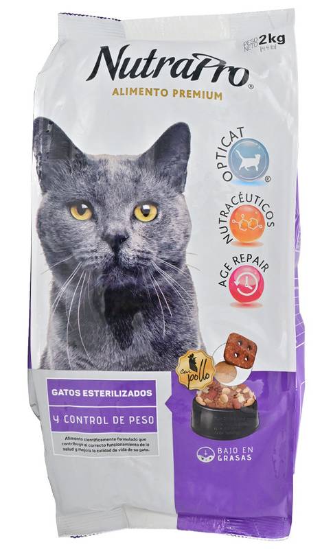 NUTRAPRO COM GATO CONTROL PESO *2KG