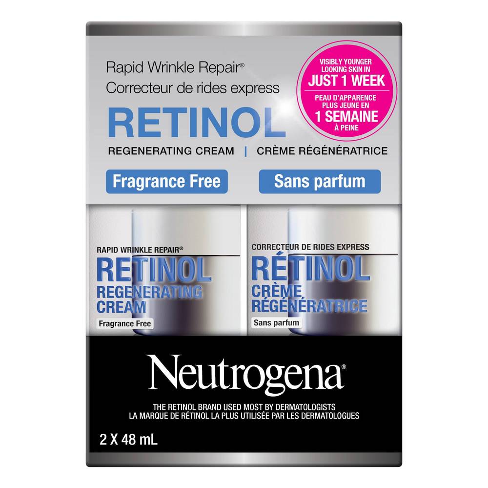 Neutrogena Correcteur De Rides Express Sans Parfum (2 x 48 ml)  - Rapid Wrinkle Repair Fragrance Free (2 x 48 ml) 