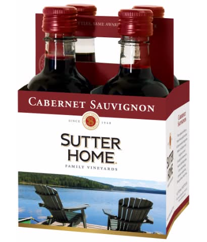 Sutter Home Cabernet Sauvignon 4 Pack 187mL