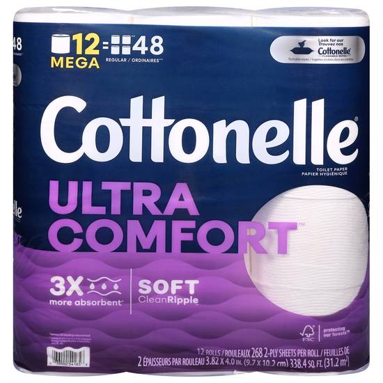 Cottonelle Ultra Comfort Toilet Paper (12 ct)