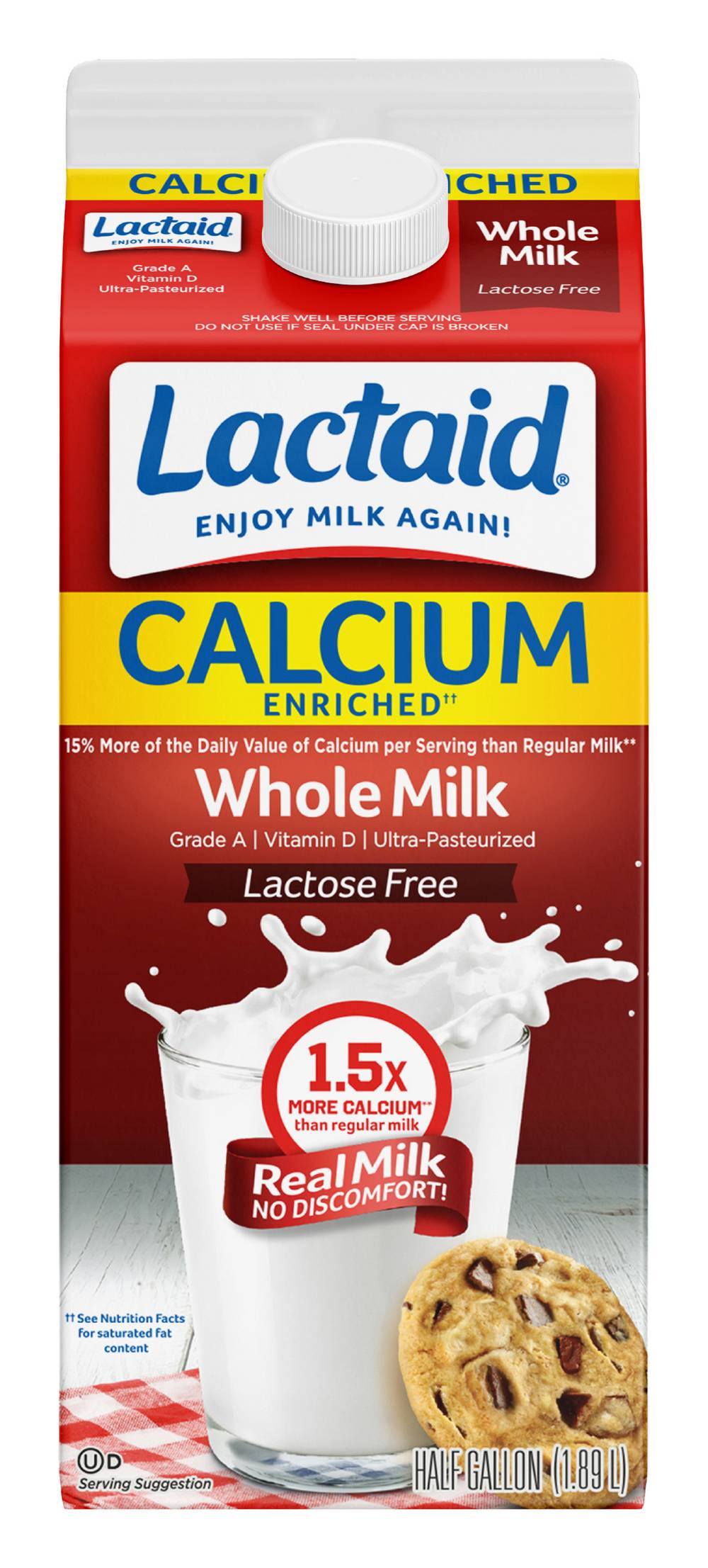 Lactaid 100%Ultra-pasteurized Lactose Free Milk (1.89 L)