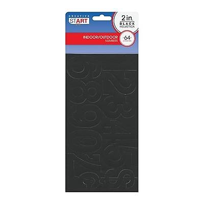 Cosco® Letter and Number, 2, Vinyl, Black (98138)