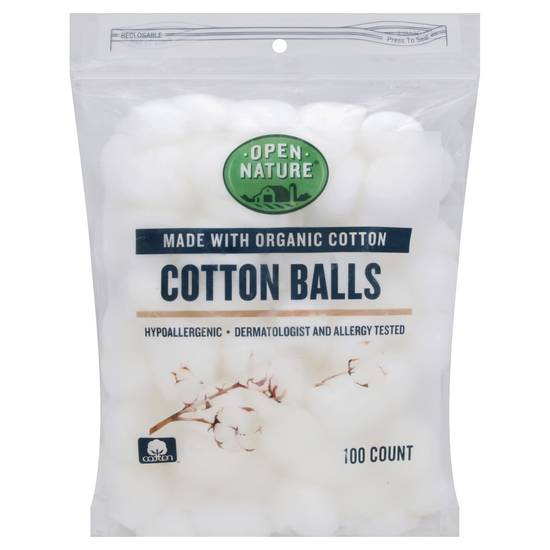 Open Nature Organic Cotton Balls (100 ct)
