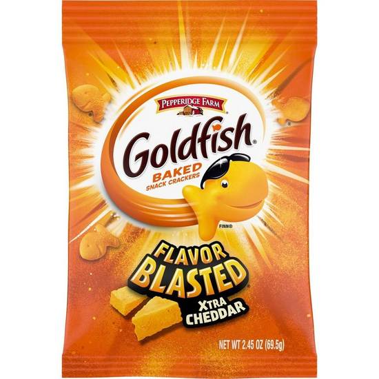 Pepperidge Farm Goldfish Flavor Blasted Baked Snack Crackers, 2.45oz - Xtra Cheddar