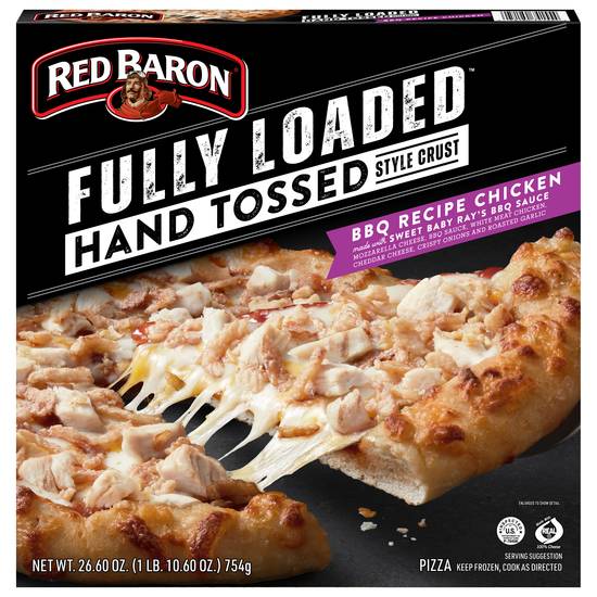 Red Baron Fully Loaded Hand Tossed Bbq Recipe Chicken Pizza