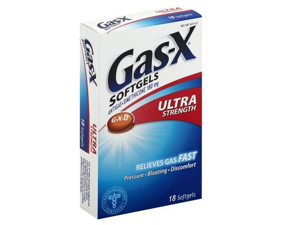 Gas-X · Ultra Strength Simethicone 180 mg Antigas Softgels (18 ct)
