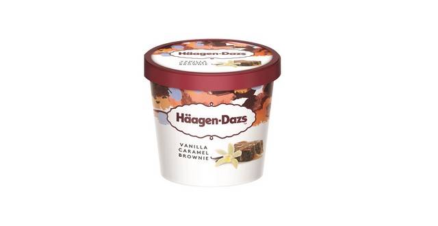 HAAGEN-DAZS VANILLE CARAMEL BROWNIE