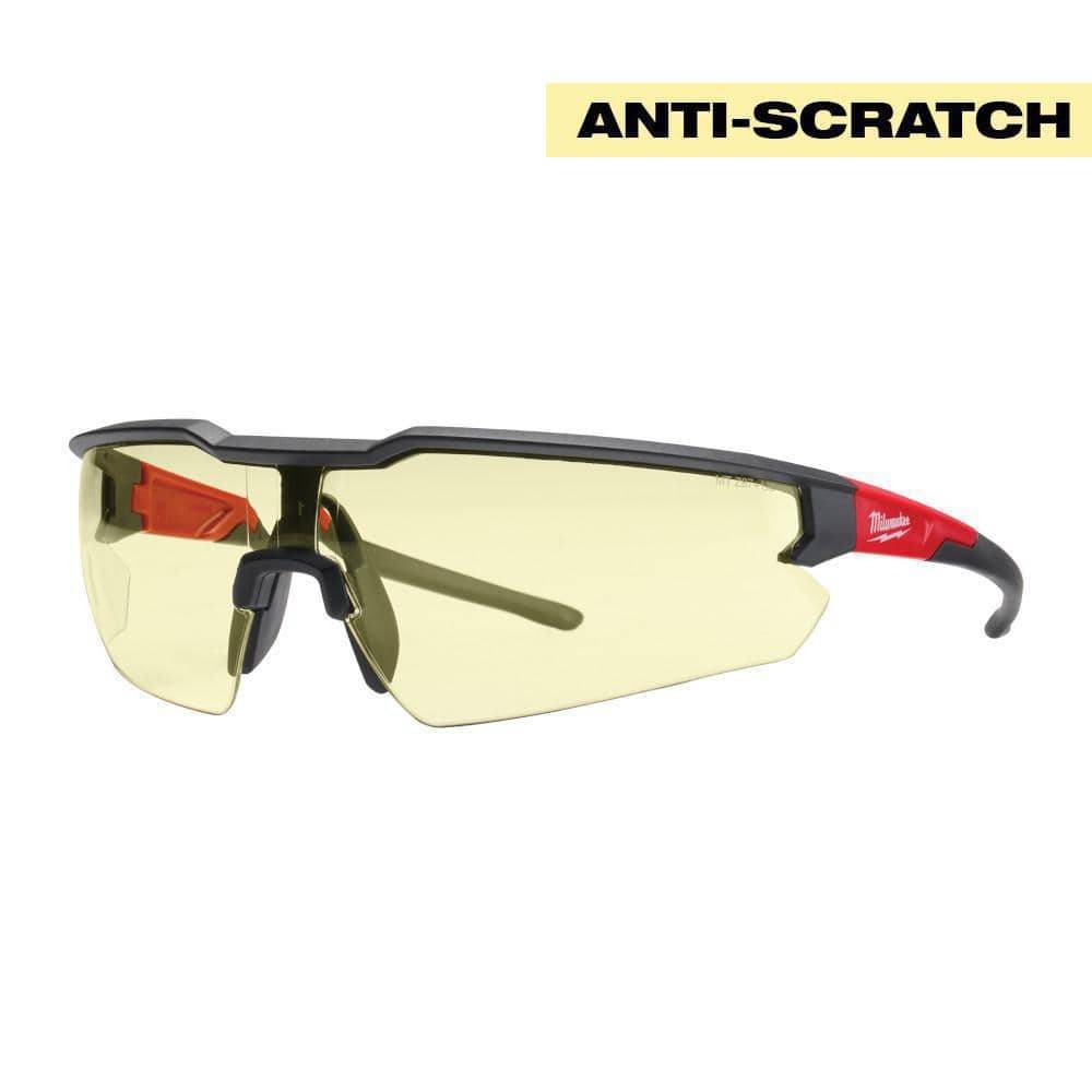 Milwaukee Anti-Scratch Safety Glasse, Yellow