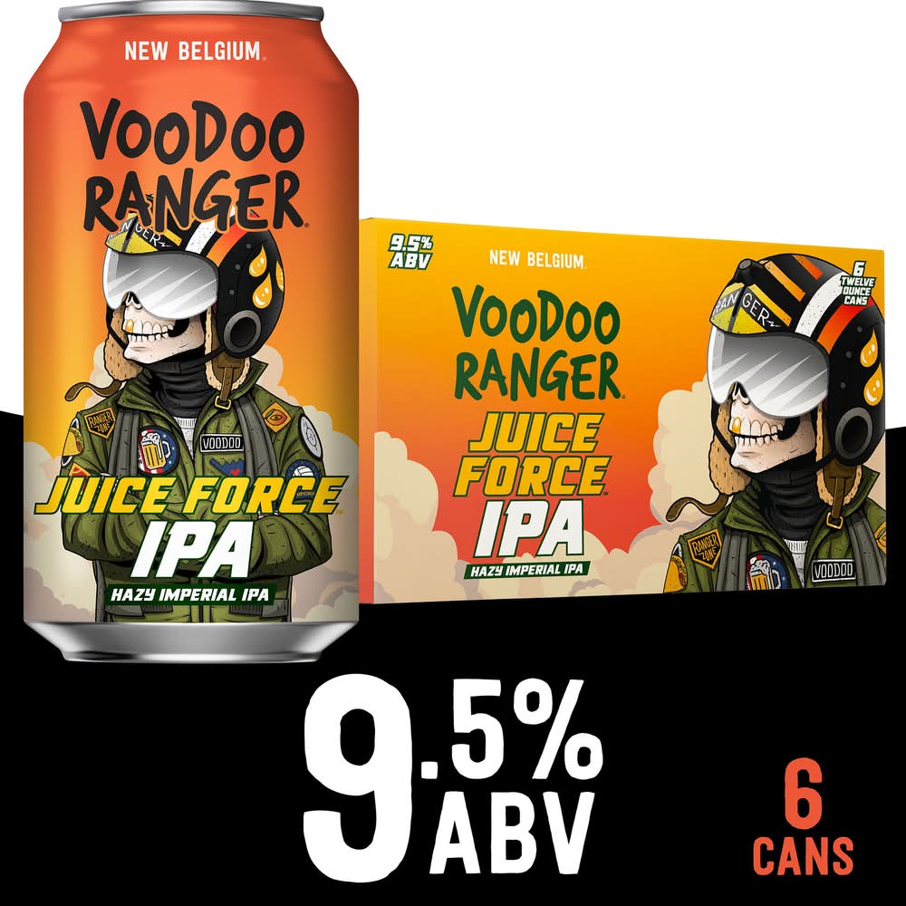 Voodoo Ranger Juice Force Hazy Imperial Ipa Beer (6 x 12 fl oz)