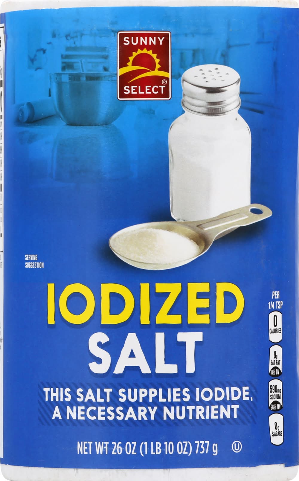 Sunny Select Iodized Salt (26 oz)