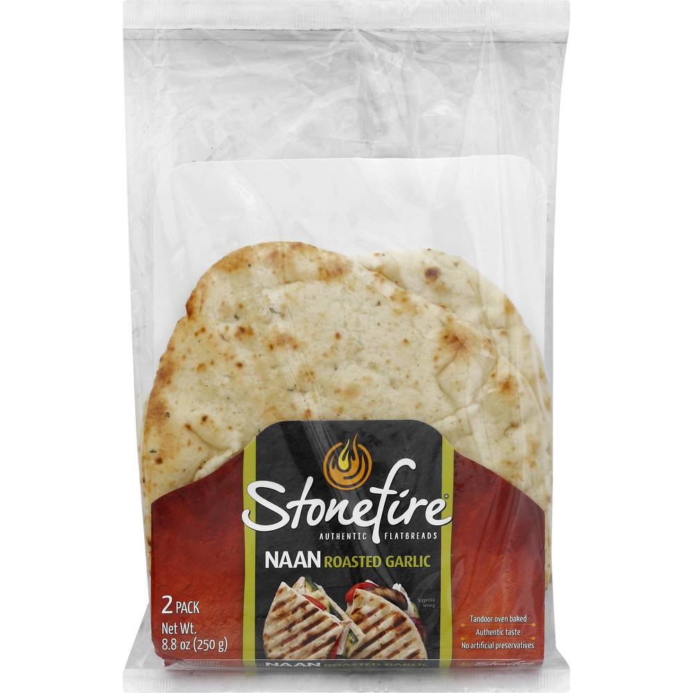 Stonefire Roasted Garlic Naan (2 ct)