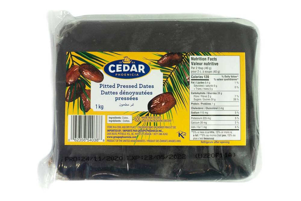 Cedar Date Paste 1kg Pitted Great For Eating & Baking