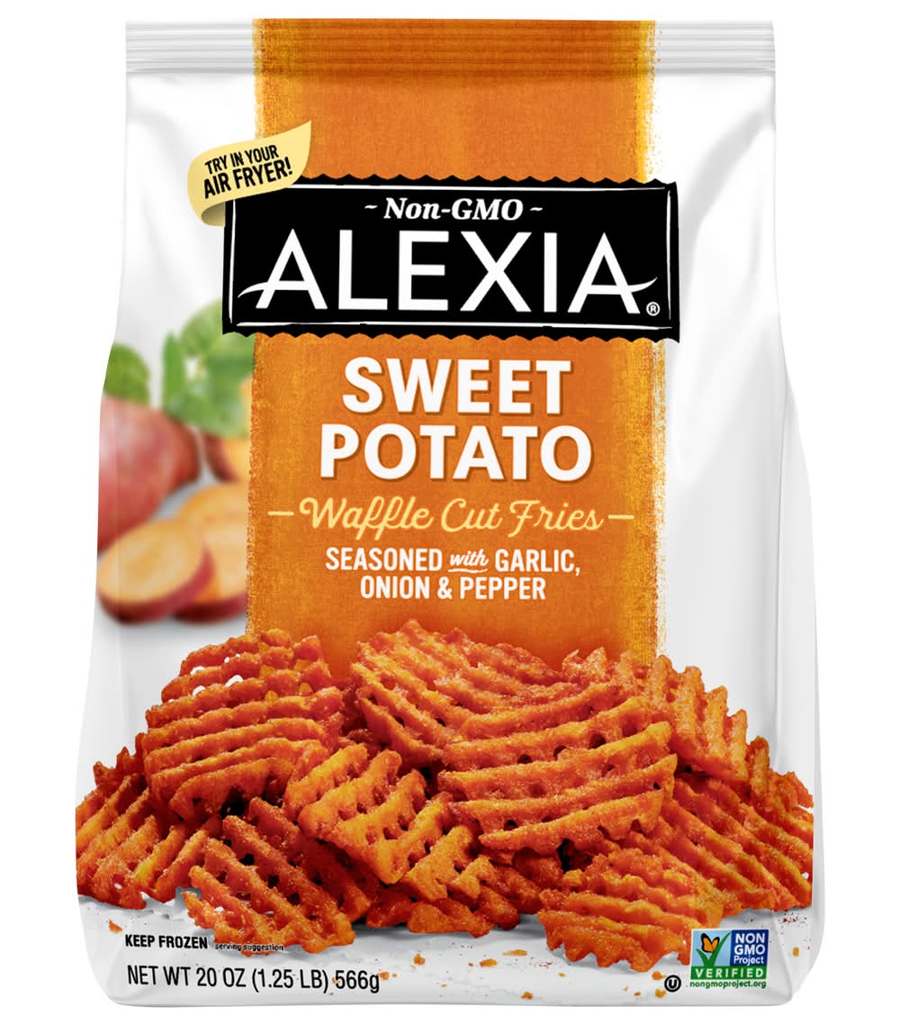 Alexia Sweet Potato Waffle Cut Fries, Garlic Onion & Pepper (20 oz)