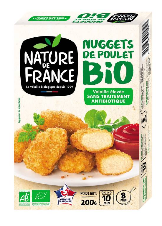 Nature de France - Nuggets au poulet bio