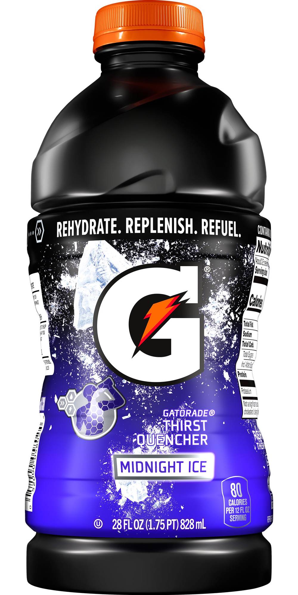 Gatorade Thirst Quencher Drink Sports Drink, Midnight Ice (28 fl oz)