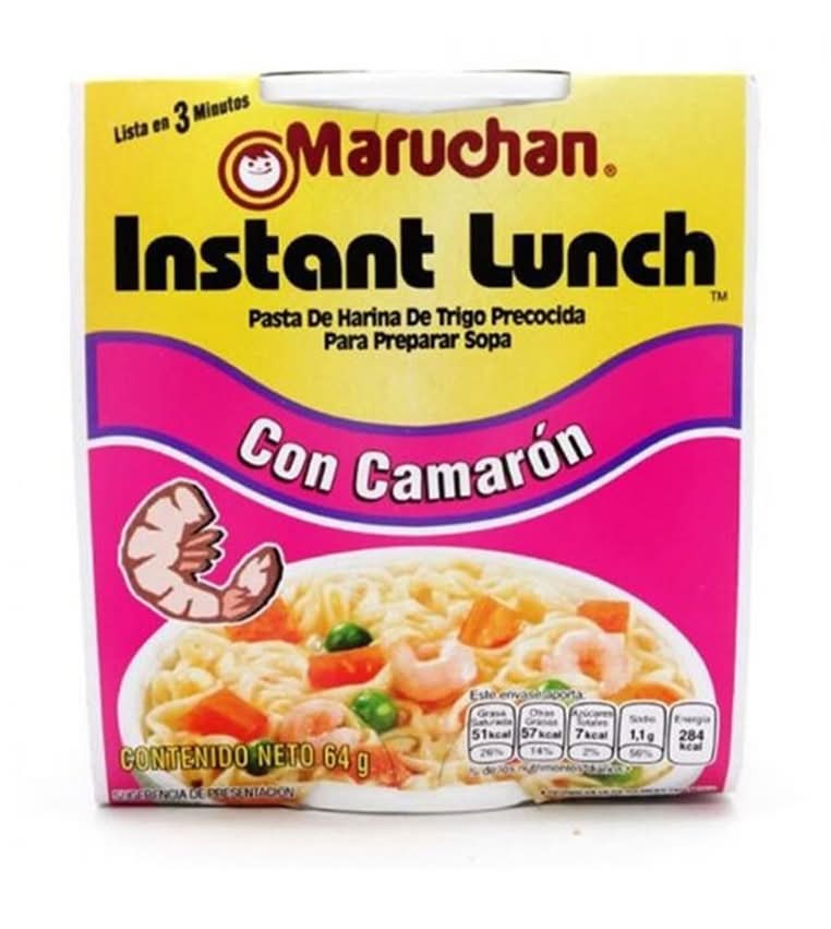 Maruchan · Instant lunch sopa de fideos instantánea, camarón (64 g)