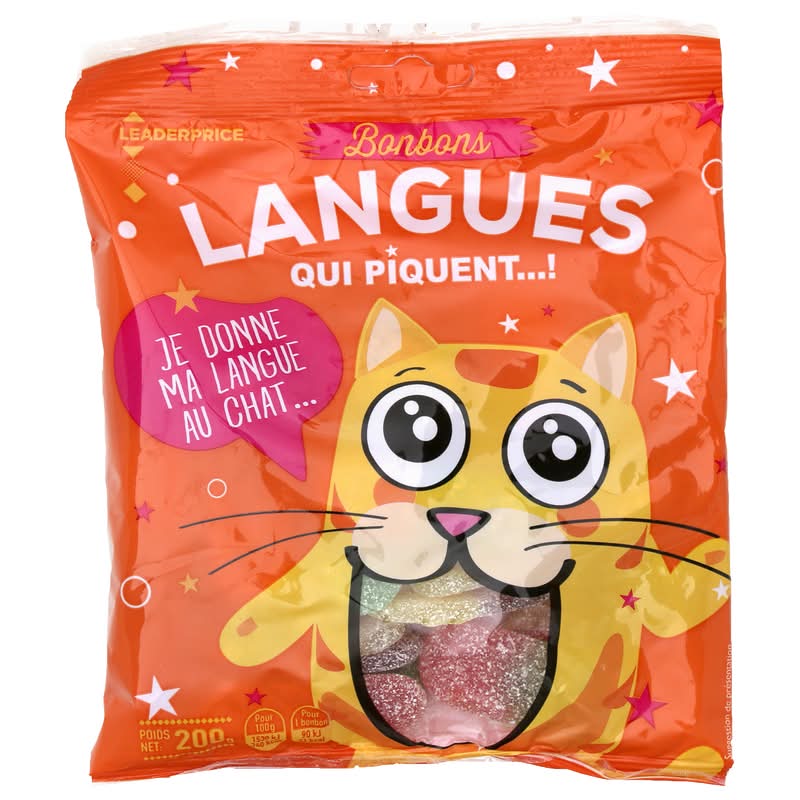 Leader Price - Bonbons langues qui piquent (200g)