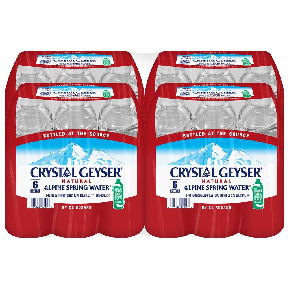 Crystal Geyser Natural Alpine Spring Water (24 pack, 16.9 fl oz)