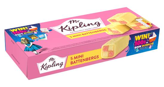 Mr Kipling Mini Battenbergs Cakes (5 pack)