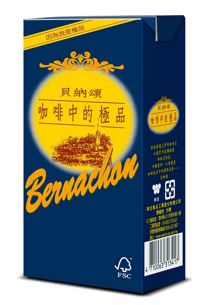 貝納頌咖啡TP375ml <375ml毫升 x 1 x 3Bottle瓶>